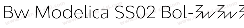 Bw Modelica SS02 Bol字体转换